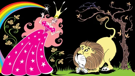 オズの魔法使い：グリンダの善き魔女と臆病なライオン